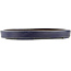 Oval blue bonsai pot - 405 x 305 x 46 mm