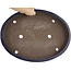 Oval blue bonsai pot - 405 x 305 x 46 mm