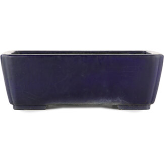 Koyo - Koichirou Aiba  310 mm  blue bonsai pot by Koyou, Tokoname, Japan