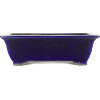 Taizan 355 mm  blue bonsai pot by Taizan, Tokoname, Japan