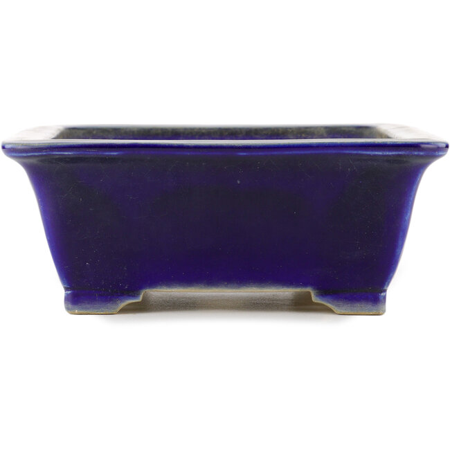 Ovaler blauer Bonsai-Topf von Taizan - 355 x 282 x 109 mm