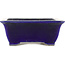 Oval blue bonsai pot by Taizan - 355 x 282 x 109 mm