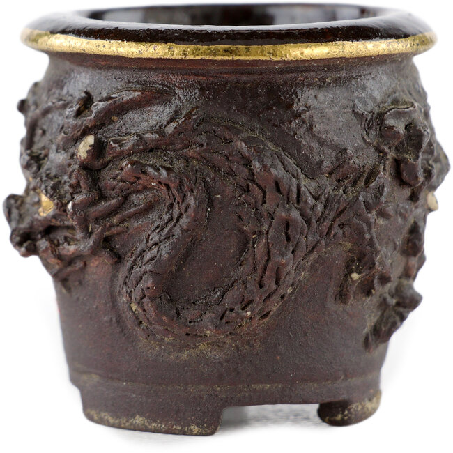 Pot à bonsaï rond non émaillé - 35 x 35 x 22 mm