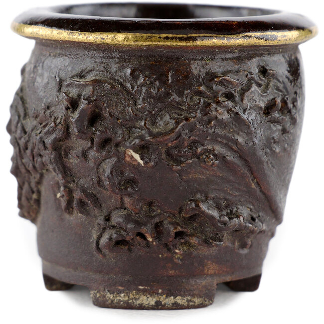 Ronde ongeglazuurde bonsaipot - 35 x 35 x 22 mm