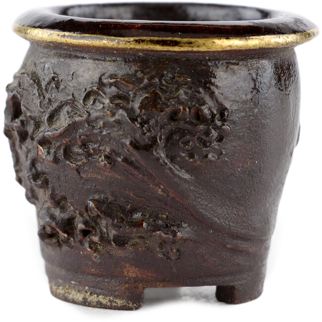 Pot à bonsaï rond non émaillé - 35 x 35 x 22 mm