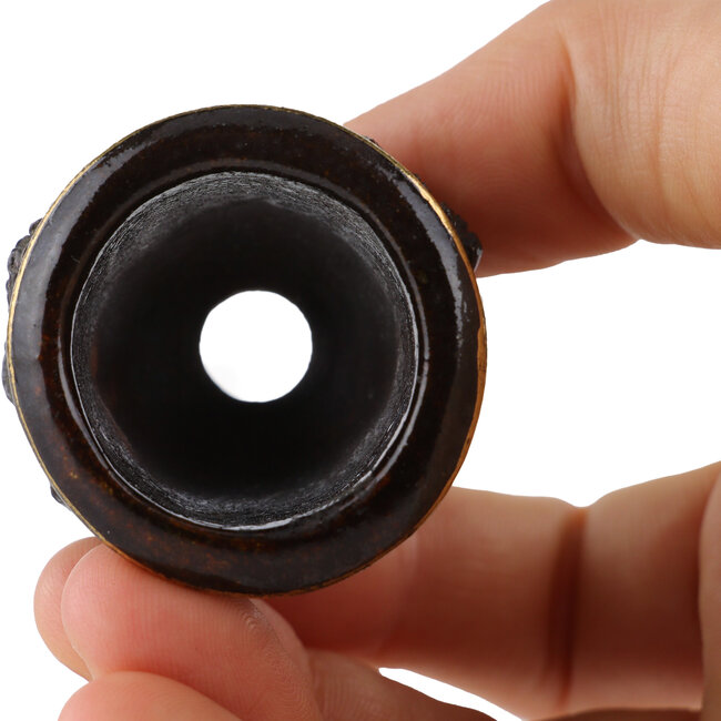 Ronde ongeglazuurde bonsaipot - 35 x 35 x 22 mm