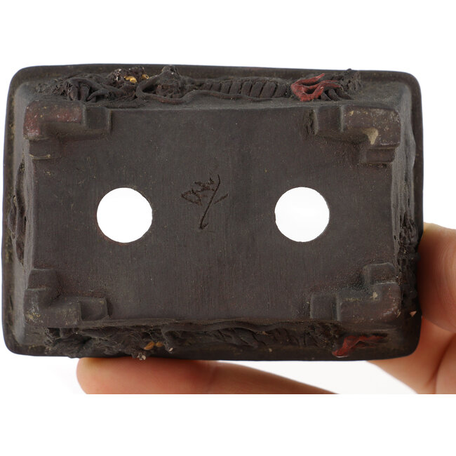 Maceta para bonsái rectangular sin esmaltar - 75 x 50 x 25 mm