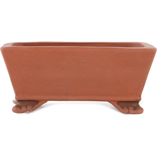 Maceta rectangular para bonsái sin esmaltar de Kakuzan - 110 x 85 x 45 mm