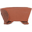 Maceta rectangular para bonsái sin esmaltar de Kakuzan - 110 x 85 x 45 mm