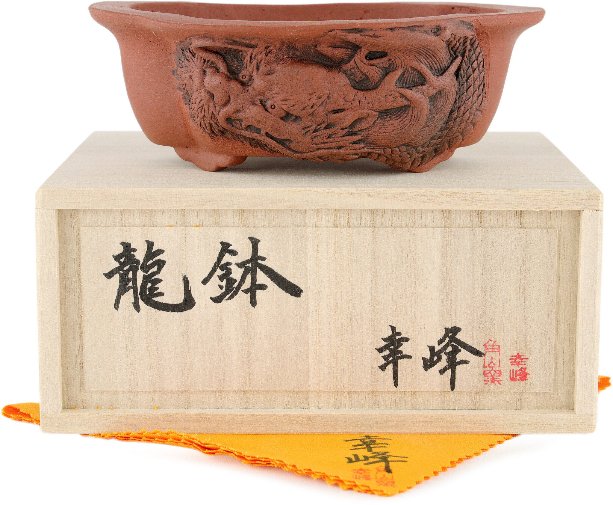 Handmade bonsai pot | 25 cm | Maker: Kakuzan | Tokoname, Japan