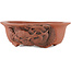 Oval unglazed bonsai pot by Kakuzan - 250 x 120 x 48 mm