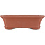 Rechthoekige ongeglazuurde bonsaipot van Kakuzan - 150 x 116 x 42 mm