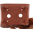 Pot à bonsaï rectangulaire non vernissé par Kakuzan - 110 x 85 x 45 mm