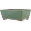 Maceta rectangular para bonsái verde de Yamaaki - 250 x 185 x 95 mm