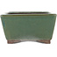 Maceta rectangular para bonsái verde de Yamaaki - 250 x 185 x 95 mm