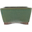 Pot à bonsaï vert rectangulaire par Yamaaki - 250 x 185 x 95 mm