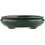 Oval green bonsai pot by Shuhou - 290 x 230 x 80 mm