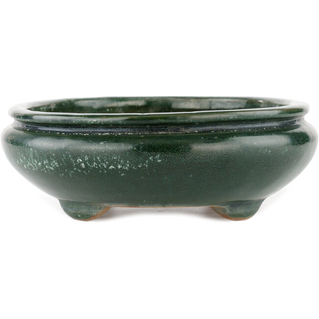Ovale groene bonsaipot van Shuhou - 290 x 230 x 80 mm