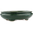 Oval green bonsai pot by Shuhou - 290 x 230 x 80 mm