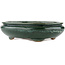 Oval green bonsai pot by Shuhou - 290 x 230 x 80 mm