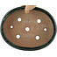 Pot à bonsaï ovale vert par Shuhou - 290 x 230 x 80 mm