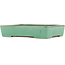 Rectangular green bonsai pot by Yamafusa - 285 x 220 x 55 mm