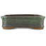 Rectangular green bonsai pot by Shuhou - 315 x 215 x 60 mm