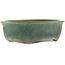 Oval green bonsai pot by Yamaaki - 310 x 245 x 85 mm