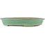 Oval green bonsai pot by Yamaaki - 340 x 265 x 50 mm