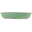 Oval green bonsai pot by Yamaaki - 340 x 265 x 50 mm