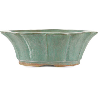  Other Tokoname bonsai pot makers 320 mm round green bonsai pot by Tokoname, Tokoname