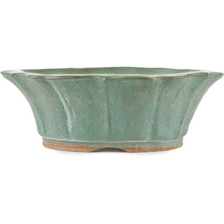  Other Tokoname bonsai pot makers Vaso bonsai rotondo verde da 320 mm di Tokoname, Tokoname