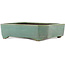 Rectangular green bonsai pot by Yamaaki - 315 x 240 x 75 mm