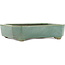 Maceta rectangular para bonsái verde de Yamaaki - 315 x 240 x 75 mm