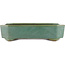 Rectangular green bonsai pot by Yamaaki - 315 x 240 x 75 mm