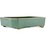 Rectangular green bonsai pot by Yamaaki - 315 x 240 x 75 mm