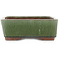 Rectangular green bonsai pot by Eime Yozan - 300 x 230 x 75 mm