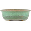 Oval green bonsai pot by Yamafusa - 345 x 270 x 80 mm