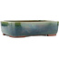 Rectangular green bonsai pot by Yamaaki - 320 x 240 x 85 mm