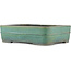 Rectangular green bonsai pot by Koyou - 320 x 250 x 90 mm