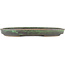 Oval green bonsai pot by Shuhou - 395 x 265 x 40 mm