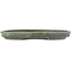 Oval green bonsai pot by Shuhou - 395 x 265 x 40 mm