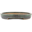 Oval green bonsai pot by Shuhou - 395 x 265 x 40 mm