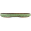 Oval green bonsai pot by Shuhou - 395 x 265 x 40 mm