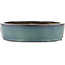 Oval blue bonsai pot by Yamaaki - 360 x 285 x 70 mm