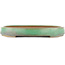 Oval green bonsai pot by Yamafusa - 410 x 300 x 40 mm