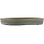 Oval green bonsai pot by Yamaaki - 405 x 310 x 50 mm