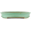 Oval green bonsai pot by Yamaaki - 405 x 315 x 55 mm