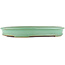 Oval green bonsai pot by Yamaaki - 405 x 315 x 55 mm