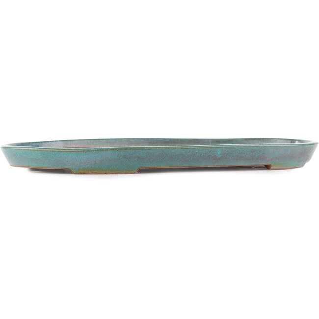 Ovale turquoise bonsaipot van Reiho - 475 x 305 x 35 mm